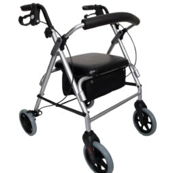 Angel Mobility Lightweight Folding Rollator Zimmer Frame 4 Wheels with Seat