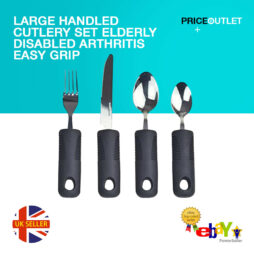 Cutlery Set Large Handled Elderly Disabled Arthritis Easy Grip Eating Aids