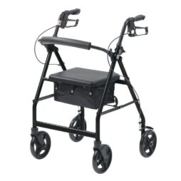 Mobility Rollator folding Walking aid frame 4 Wheeled walker weighs only 6.3kg 