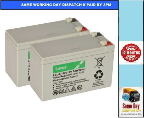 2 x AGM 12v 7Ah (also replaces 9ah) - MOBILITY SCOOTER / WHEELCHAIR BATTERIES
