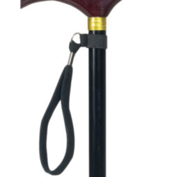 Aidapt Height Adjustable Durable Walking Stick w/ Smooth Storage Wooden Handle 