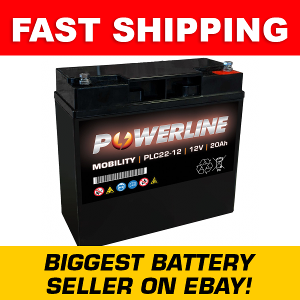 PLC22-12 Powerline Mobility Battery 12V 20Ah PLC22-12 Powerline Mobility Battery 12V 20Ah