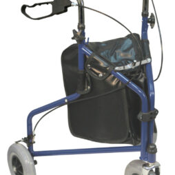 Aidapt Blue Three Wheeled / Tri Walker - Steel Walker With Bag VP174SS