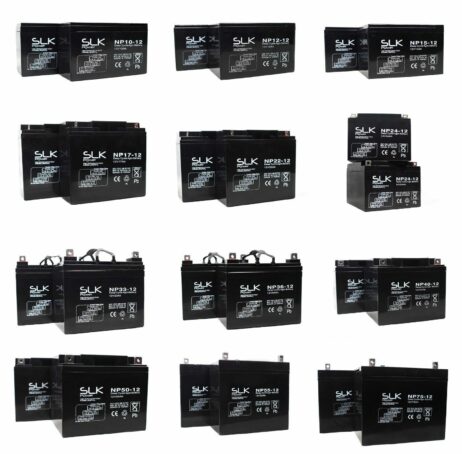 2 12v AGM/GEL MOBILITY SCOOTER BATTERIES 1012AH 15AH 22 33 36 40 50AH 75AH 100AH