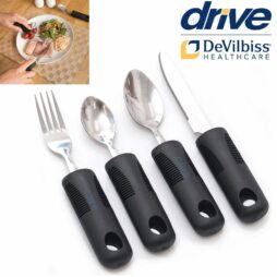 Drive Disabled Cutlery set Knife Fork Spoon easy grip handle disability aids