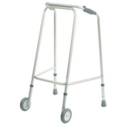 Height Adjustable Walking Frame with Wheels Elderly Mobile Wheeled Mobility Aid