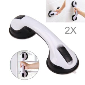 SET 2 SUPPORT GRAB HANDLE SUCTION BATH SHOWER DISABILITY AID SAFETY GRIP RAIL