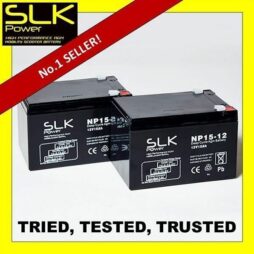 MOBILITY SCOOTER AGM/GEL BATTERIES  2 x 12v 12ah 15ah 22ah 33 36 40 50 55 75AH