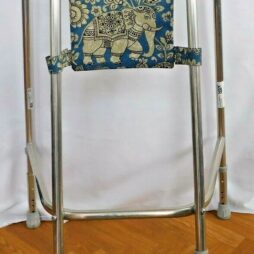 New walking frame bag zimmer frame bag cotton washable bag Oriental print blue