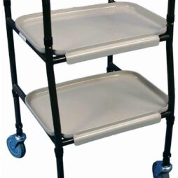 Handy Trolley Adjustable Height Steel Mobility Aid Walker Wheels Kitchen Meals