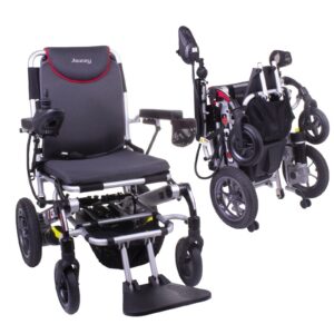 Pride I-Go+ compact folding electric powerchair wheelchair suspension high range