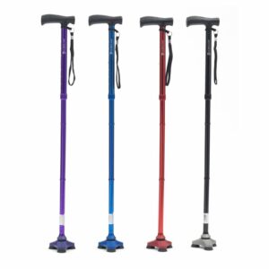 Hurrycane, Freedom Edition, Folding All Terrain Walking Stick, Height Adjustable