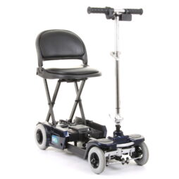 CareCo Scootcase Folding Portable Travel Mobility Scooter - Red / Blue