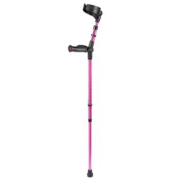 Ossenberg Comfort Grip Crutch - Pink - Left