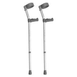 Ergonomic Grip Double Adjustable Crutches - Tall
