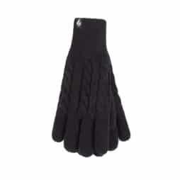 Ladies Heat Holders Willow Gloves - Black - M/L
