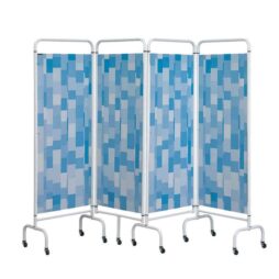 Mobile Privacy Screen - 4 Panel - Blue