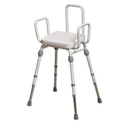 NRS Healthcare Compact Perching Stool with Arms and Back