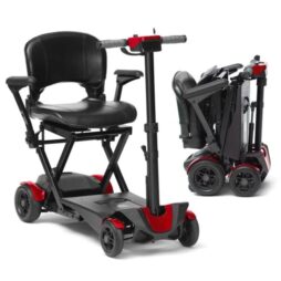 Lightweight Folding Mobility Scooter - Red