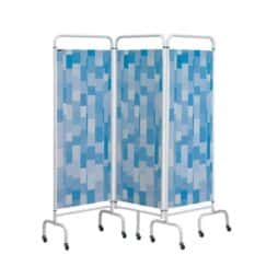 Mobile Privacy Screen - 3 Panel - Blue
