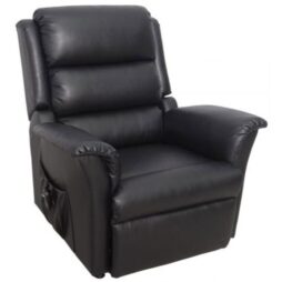 Nevada Dual Motor Rise and Recliner Chair - Black