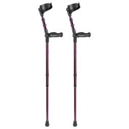Comfort Grip Crutches - Blackberry