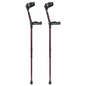 Comfort Grip Crutches - Blackberry