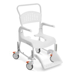 Etac Clean Shower Commode Chair - White - Height Adjustable