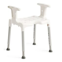 White Etac Swift Shower Stool with Arm Supports