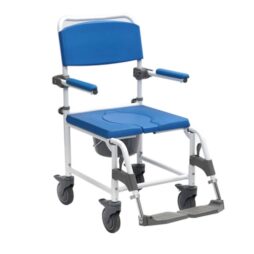 NRS Healthcare Adaptable Shower Commode Chair - Attendant Controlled